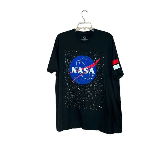 NASA Akademiks short sleeve t shirt black sz 2xL NASA LOGO cotton - Picture 1 of 7